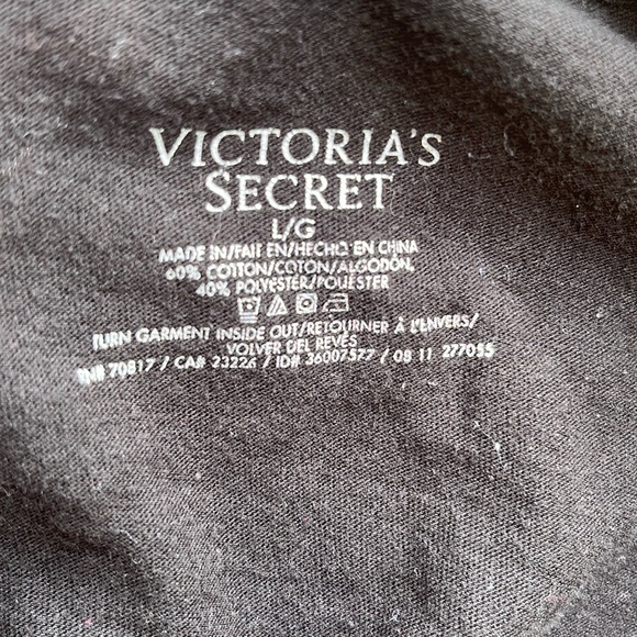 EUC Victoria’s Secret black pajamas with sequence - Picture 9 of 13